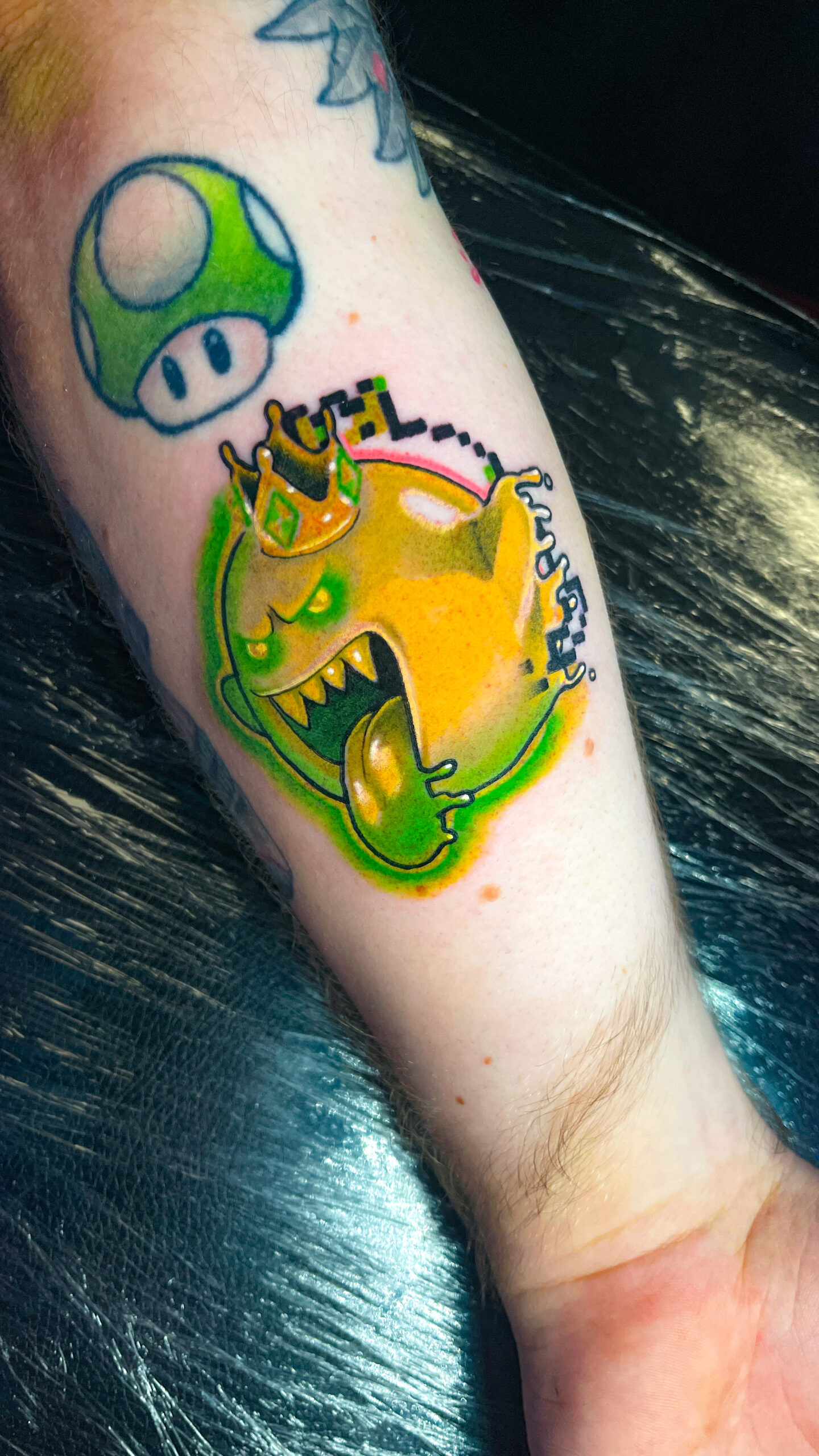King Boo Luigi's Mansion/super Mario Traditional Tattoo 